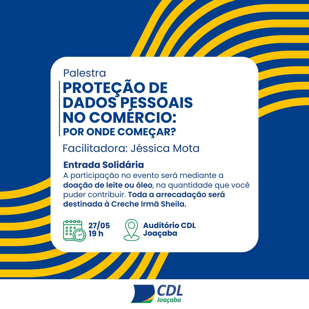 Palestra sobre Proteção de Dados no Comércio