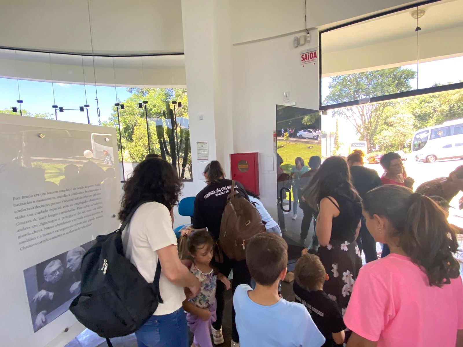 Mais de 500 pessoas visitam o Monumento Frei Bruno no fim de semana, em Joaçaba