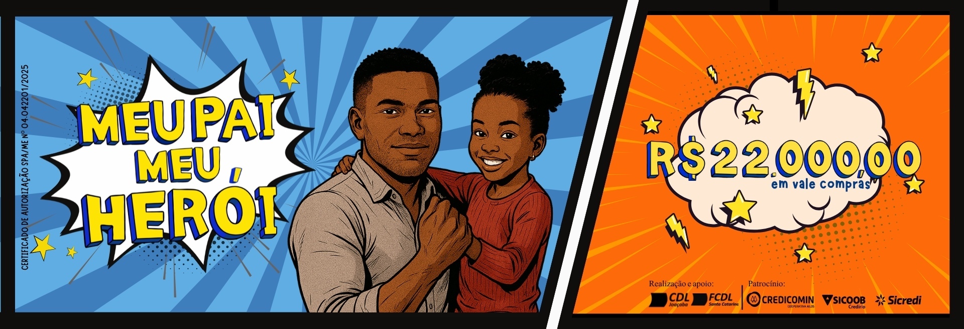 Banner meu pai Meu herói 