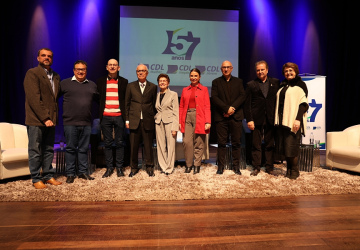Câmara de Dirigentes Lojistas de Joaçaba celebra 57 anos com 1ª edição do Talk Show Empresarial