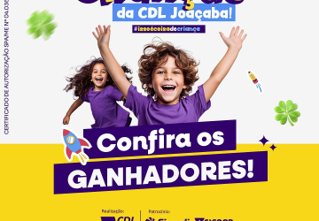 CDL Joaçaba divulga ganhadores da promoção do Dia das Crianças