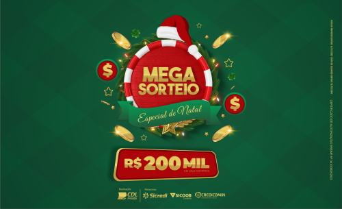 Mega Sorteio Especial de Natal CDL Joaçaba