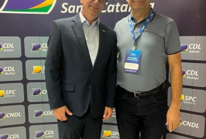 Presidente da CDL Joaçaba participa de evento estadual que apresentou resultados do varejo catarinense