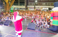 Programação do Natal Encantado de Joaçaba terá programação sábado e domingo.